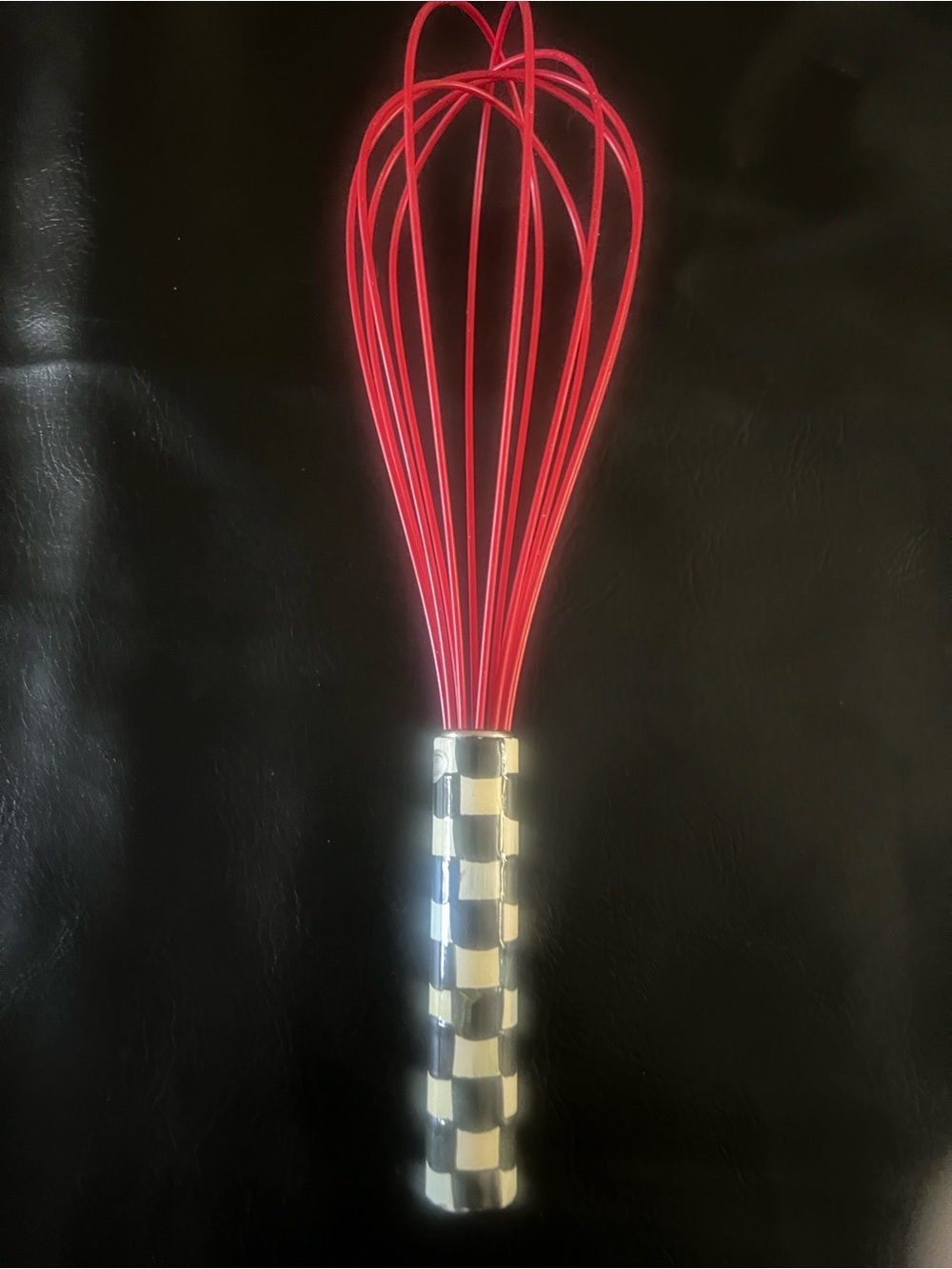 Mackenzie Childs large red Silicone Whisk